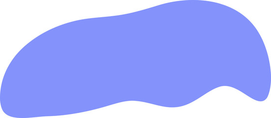 Naklejka premium Abstract Organic Shape Flowing Smoothly on White Background