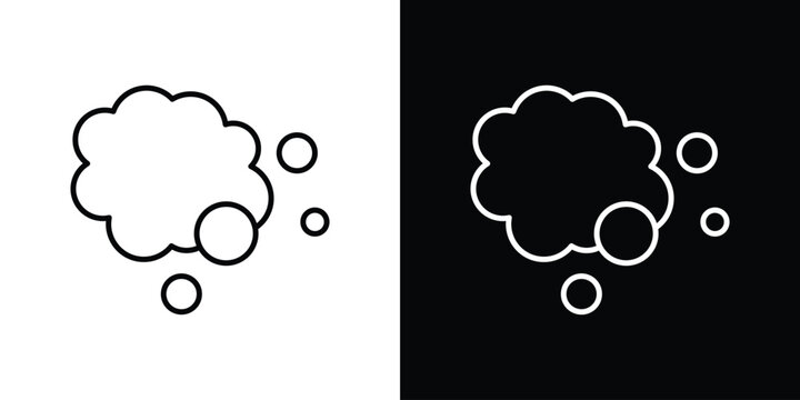 Foam icon thin symbol group. EPS10
