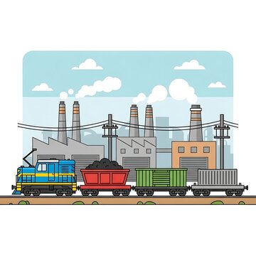 Industrial oil refinery complex with storage tanks and smokestacks.