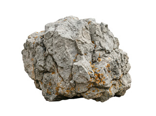 Fototapeta premium Gray rocky stone with orange spots
