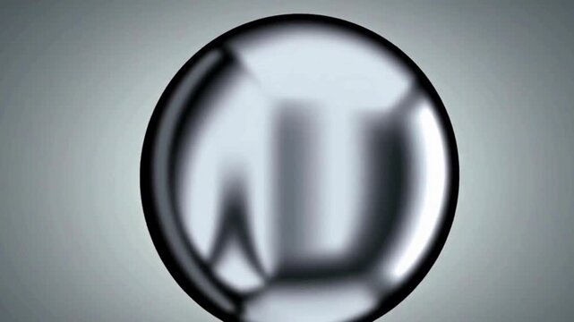 Liquid chrome 3d abstract graphics background animation, silk moving waves shiny and glossy metallic 4K video animation, silver texture design.