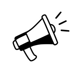 Cartoon Icon Football Fans Megaphone For Cheering Outline Style Illustration Simple Digital Design © Ryan