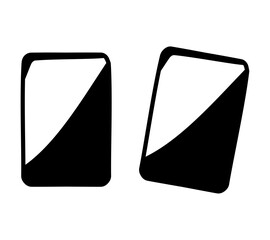 Cartoon Football Icon Red And Yellow Card Outline Style Illustration Simple Digital Design © Ryan