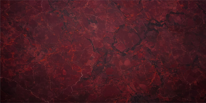 Dark Red Marble Texture Background with Black Veins and Modern Stone Surface Design