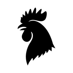 rooster silhouette vector © Menhikki