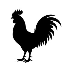 rooster silhouette vector © Menhikki