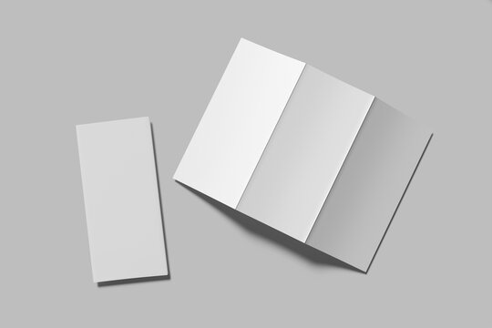 Trifold Brochure Blank Mockup