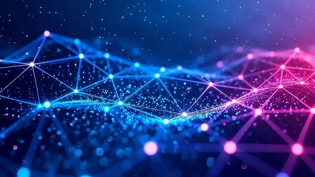 Abstract digital network pattern