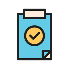 Obraz premium Validated List Icon