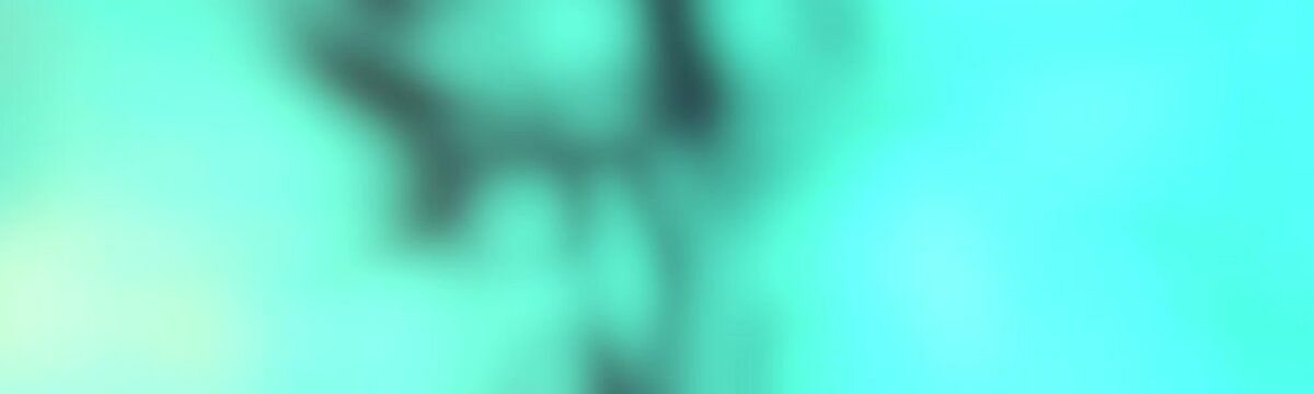 Aqua and turquoise haze flows around smoky dark forms in a seamless loop, building a fresh animated website banner background template with depth