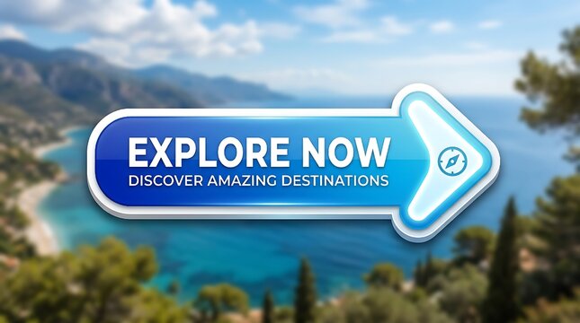 Rounded arrow banner label