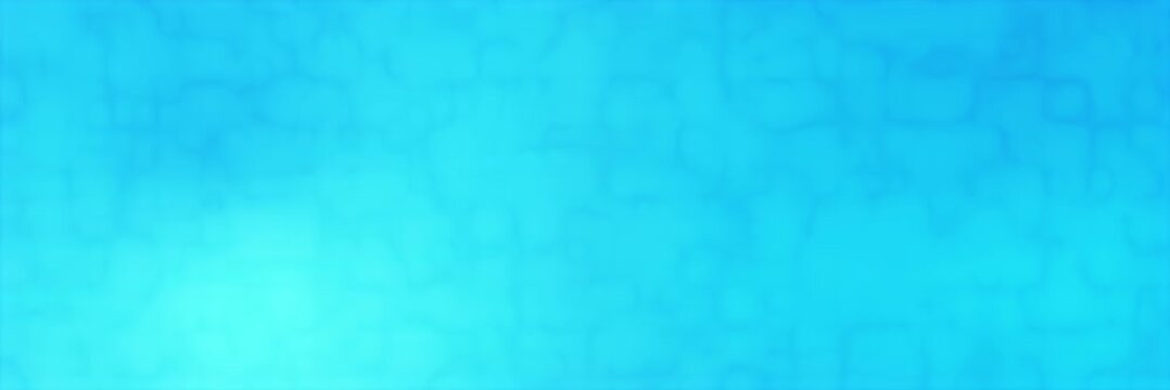 Bright cyan cellular texture glows in a seamless loop, creating a clean animated website banner background template with fresh digital clarity
