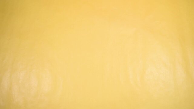 Close-up 4K video of a fresh raw Ompok bimaculatus (Pabda/Parda fish) in a wooden bowl held by an Indian man against a yellow background. Seafood, aquaculture, nutrition, and fresh market concepts.