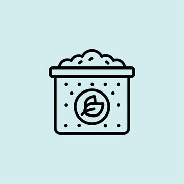 Organic Waste Composting Bin Icon