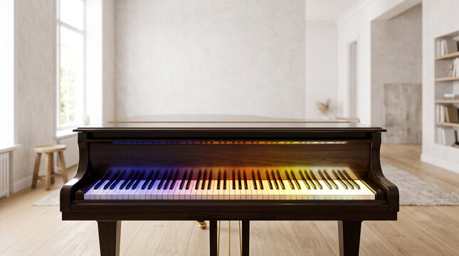 Rainbow Piano Keys