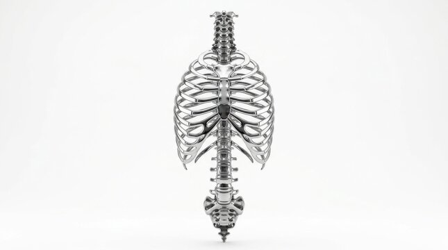 Rear view of human skeleton