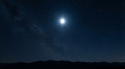 Fototapeta premium North Star shining in sky