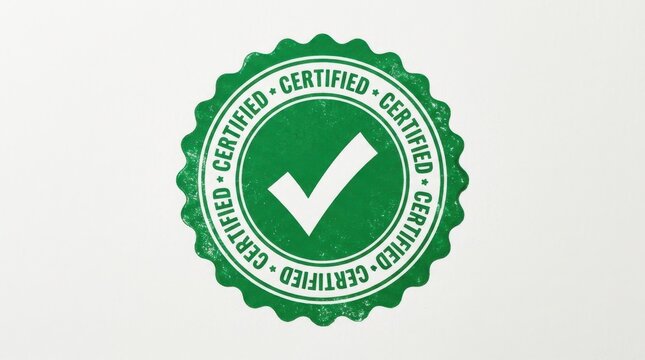 Green Certified Checkmark Seal