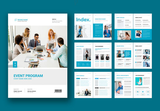 Event Program Brochure Template
