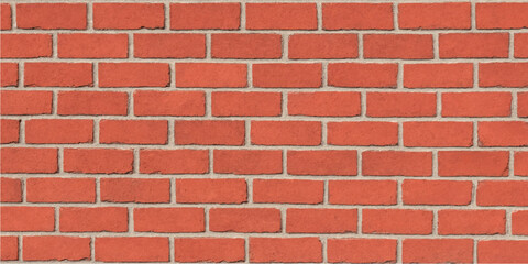 Fototapeta premium Red brick wall closeup showing masonry texture with architectural construction details and uniform background surface pattern