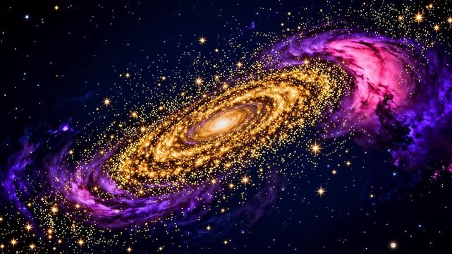 Galaxy with stars and nebula