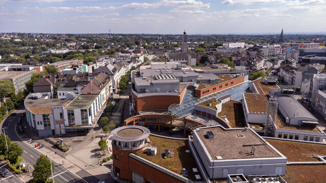 Aerial View of Solingen centrum in North Rhine-Westphalia, Germany