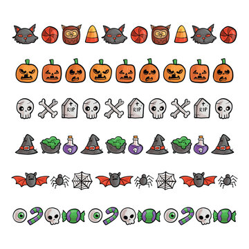 Halloween Icons and Symbols Set