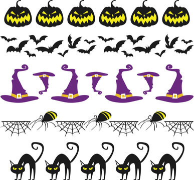 Halloween Pattern Elements Collection