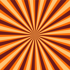 Obraz premium Retro Vintage Beams Rays Background, Retro Grunge Vintage Background with Brown Sun Beams, Orange and Brown Sunburst background