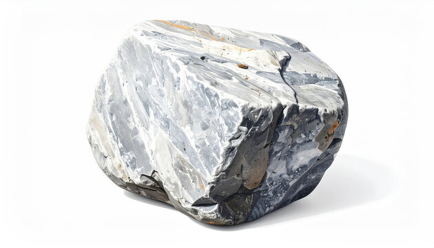 Closeup of a Rough Gray Rock with Natural Texture