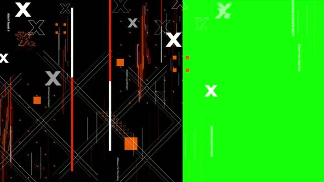 Abstract tech lines pulse against a black and green split screen