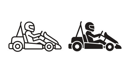 Go-Kart Racer Icons © Mahbuba