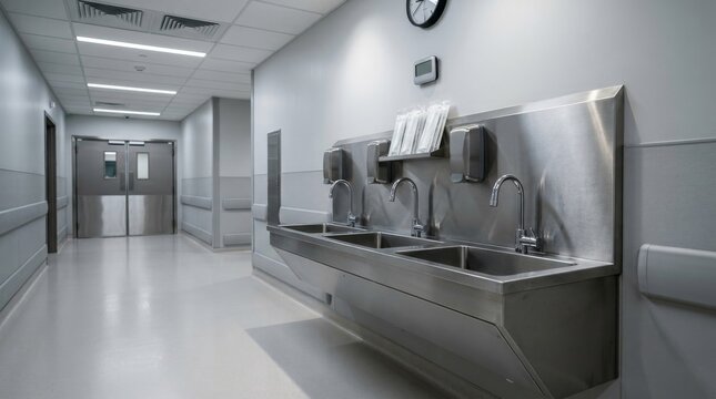 Hospital Corridor Sink