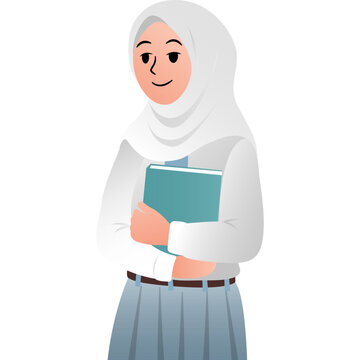 Indonesian Senior High School Uniform Illustration