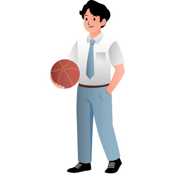 Indonesian Senior High School Uniform Illustration