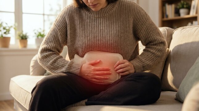 Female reproductive struggle: uterine pain, menstrual irregularity, hormone imbalance, bleeding disorder, ovary dysfunction, endometrium issue, fertility challenge, gynecologic care, fibroid growth.