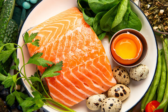 Anti Aging food concept. Clean eating.