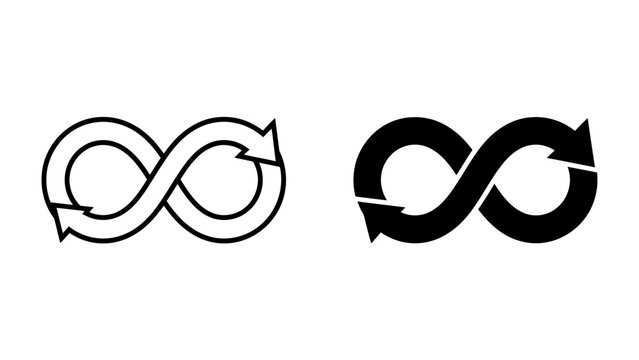 Infinity Symbol with Arrows
