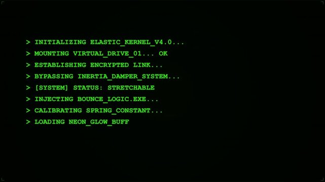Retro green computer code typing on a black terminal screen