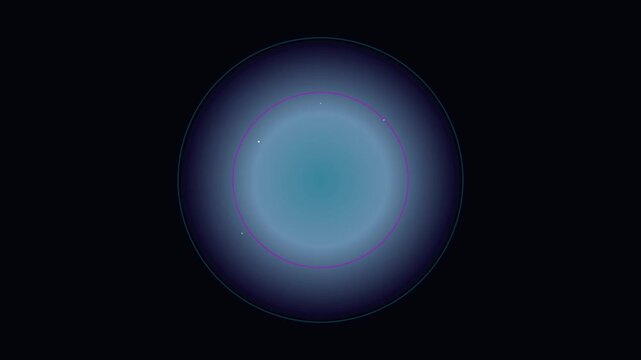 Glowing circular light pulse animation with shifting gradient colors creating a rhythmic digital motion background loop