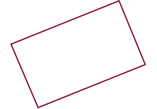 Minimalist vector icon of a red soccer card with clean simple lines, depicting rectangular penalty card in flat modern design, perfect for sports officiating, football rules, and game discipline