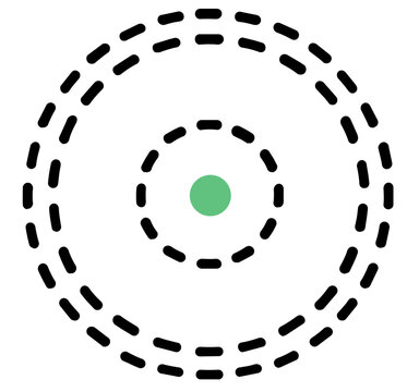 Minimalist Vector Icon Of Soccer Penalty Spot With Dashed Circle Markings, Clean Line Art Illustration For Sports Design Projects, Flat Scalable Graphic Element For Football Field And Gameplay