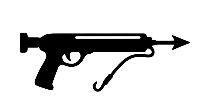 Speargun Black Silhouette Icon