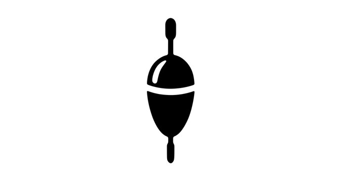 Fishing Float Black Silhouette Icon