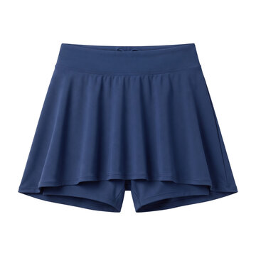 Dark blue athletic tennis skort with inner shorts