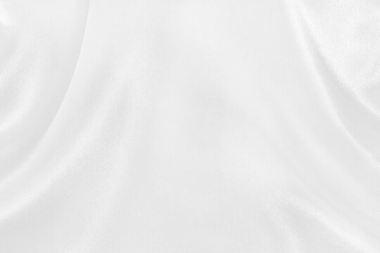 White fabric texture for background and design, beautiful pattern of silk or linen.