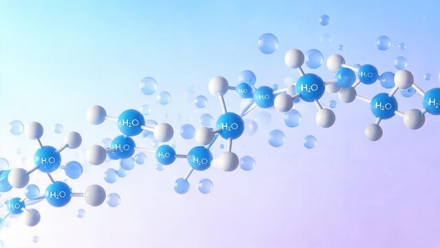 Molecular structure of water
