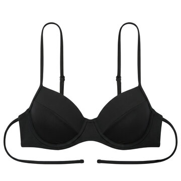 Classic black underwire bikini top swimwear apparel