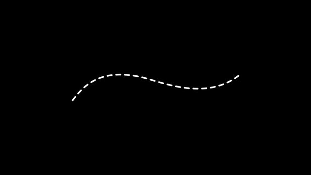 dotted line running upwards on green screen. Speed ​​Line for Flash Action Overlay.4k motion graphics video animation