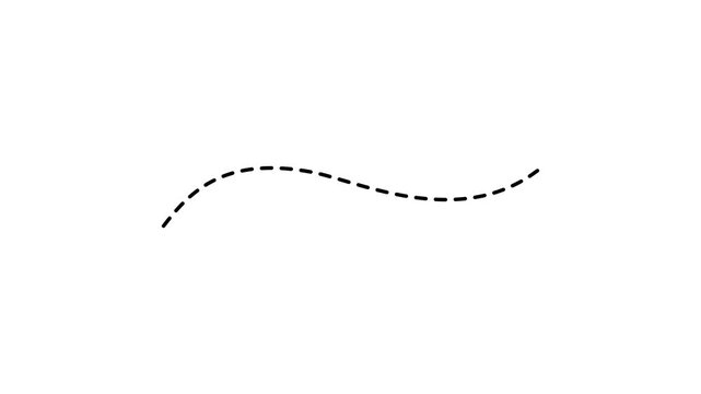 dotted line running upwards on green screen. Speed ​​Line for Flash Action Overlay.4k motion graphics video animation